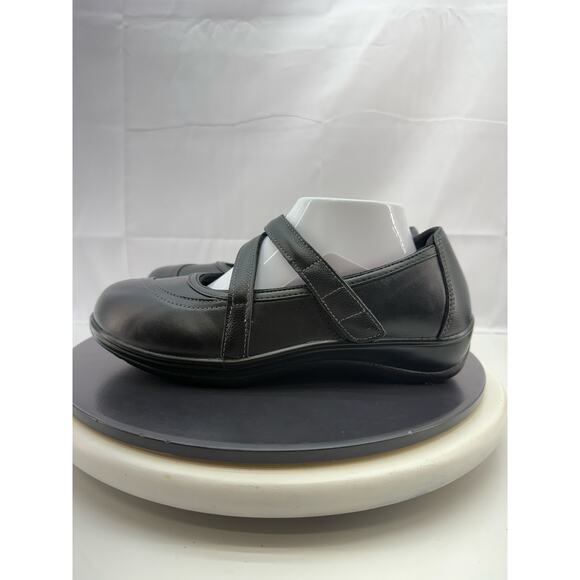 Orthofeet Shoes - Orthofeet Celina Mary Jane Womens Size 9 Medium Black Leather Orthopedic Shoes